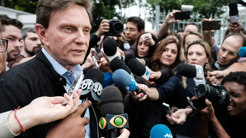 O actual autarca, Marcelo Crivella, foi derrotado nas urnas. FOTO YASUYOSHI CHIBA/AFP
