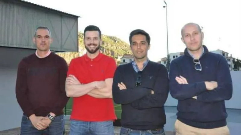 A equipa vencedora das eleições.  Foto DR
