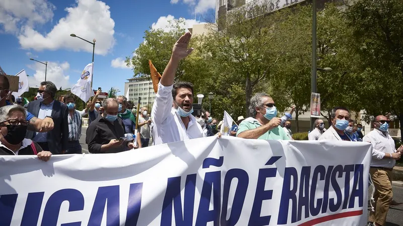 Há cerca de um mês, André Ventura liderou uma manifestação do Chega em Lisboa.