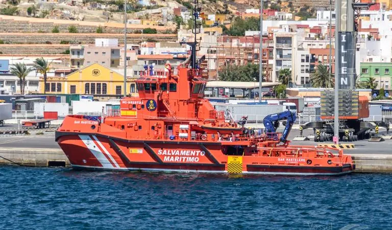 O barco de salvamento marítimo "Sar Mastelero".&nbsp; &nbsp;Foto GazzM/VesselFinder