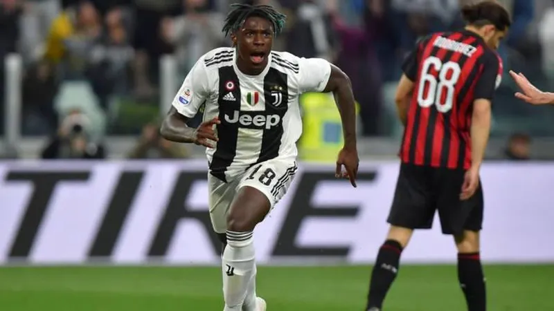 Kean (na foto) e Dybala consumaram a reviravolta no marcador.   Foto REUTERS/Massimo Pinca