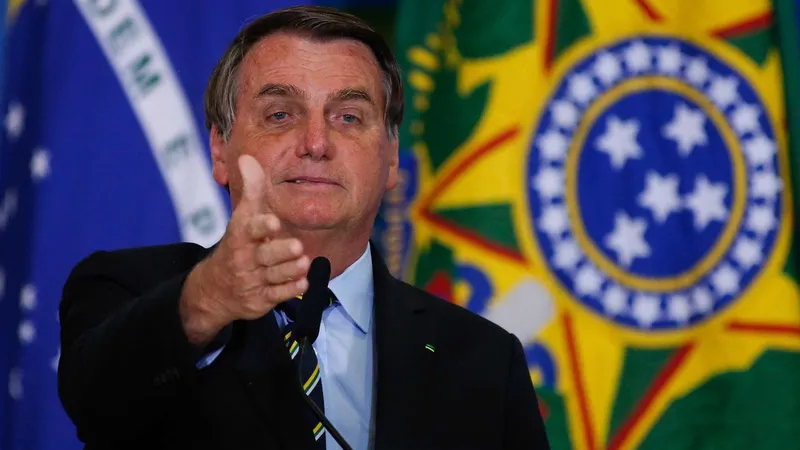Presidente do Brasil, Jair Bolsonaro.&nbsp; Foto&nbsp;Sergio Lima/AFP