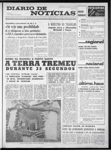 Primeira  do DIÁRIO  de 27 de Maio de 1975 