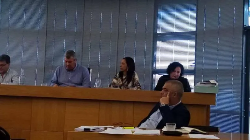 Sofia Santos já ao lado do presidente da autarquia Idalino Vasconcelos