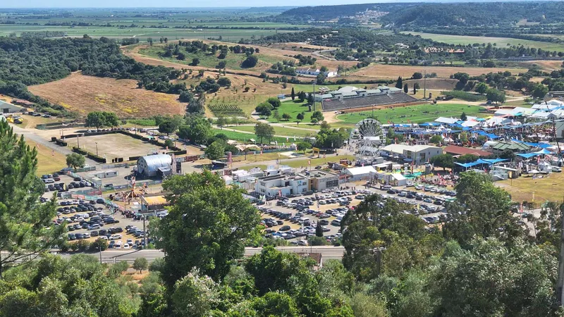 Vista panorâmica do recinto