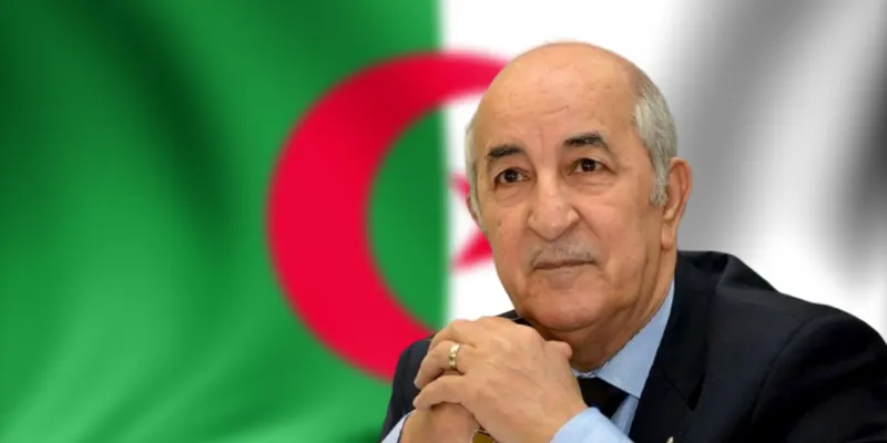 O Presidente argelino Abdelmadjid Tebboune.&nbsp; &nbsp;Foto DR