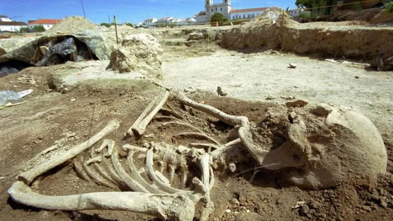 Estremoz tem sido local de descoberta de várias ossadas do período medieval. Foto ANTÓNIO CARRAPATO