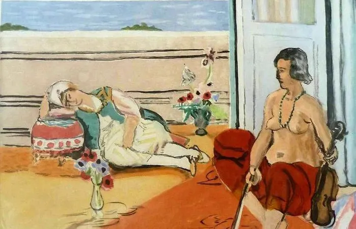 "Odalisca num Terraço", de Matisse.