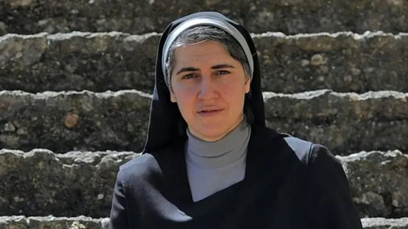 Teresa Forcades foi a porta-voz do grupo.  Foto AFP