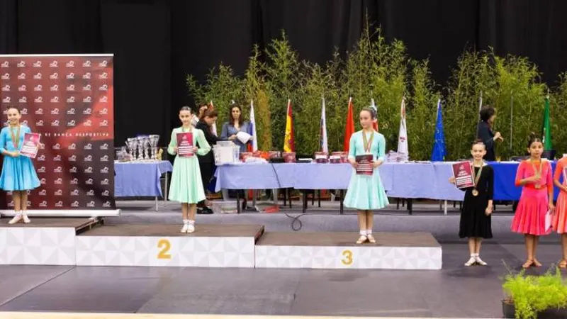 Entrega de prémios aos dançarinos. Foto Prestige Dance