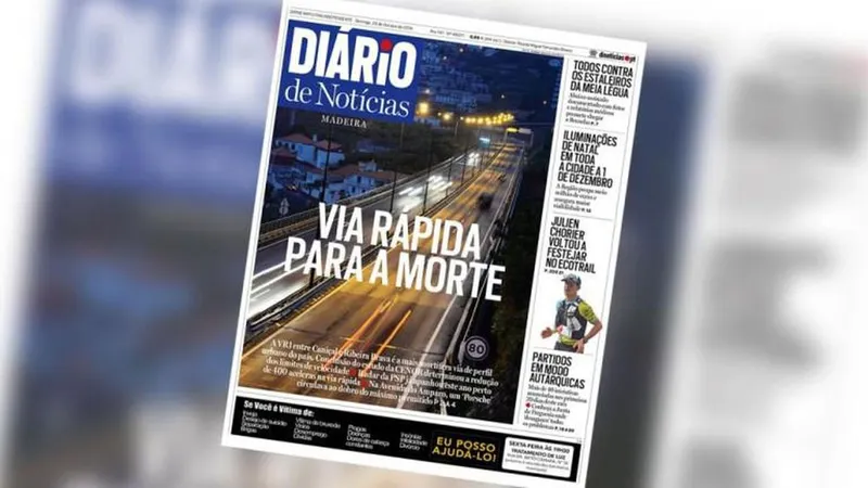 A capa do DIÁRIO deste domingo