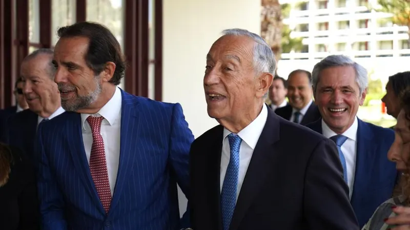 Chegada de Marcelo Rebelo de Sousa ao Centro de Congressos da Madeira