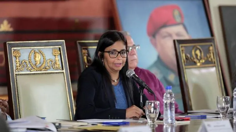 A presidente da nova Assembleia Constituinte, Delcy Rodríguez.  Foto REUTERS/Marco Bello/File Photo