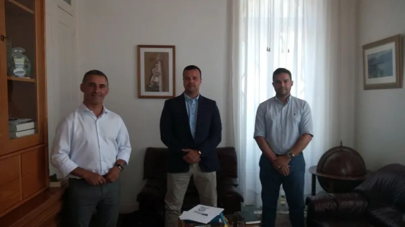 Paulo Azevedo reuniu-se esta manhã, em Machico, com o executivo liderado por Ricardo Franco. Foto DR