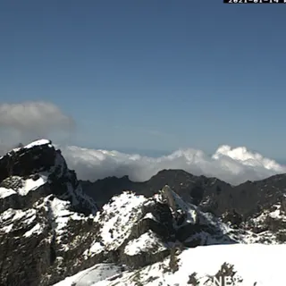 Imagem desta tarde captada pela Webcam no Pico do Areeiro