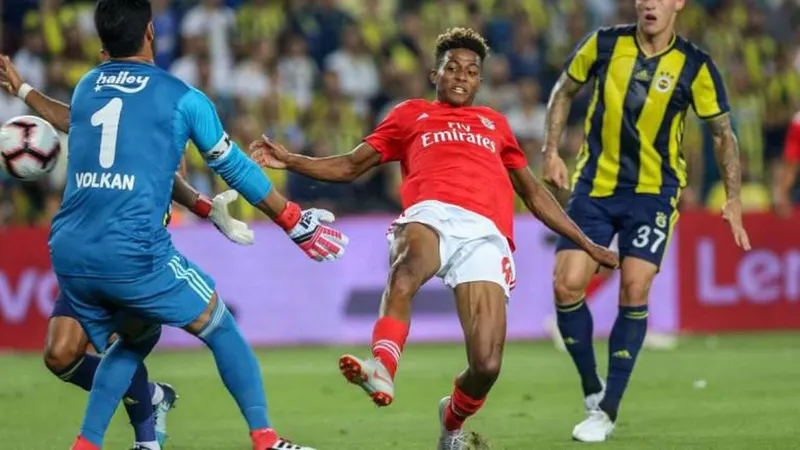 Gedson Fernandes apontou o golo do Benfica na Turquia. Foto Globalimagens