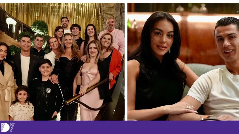 Ronaldo festejou 40.º aniversário com a família na Arábia Saudita e chamou o cantor Rauw Alejandro