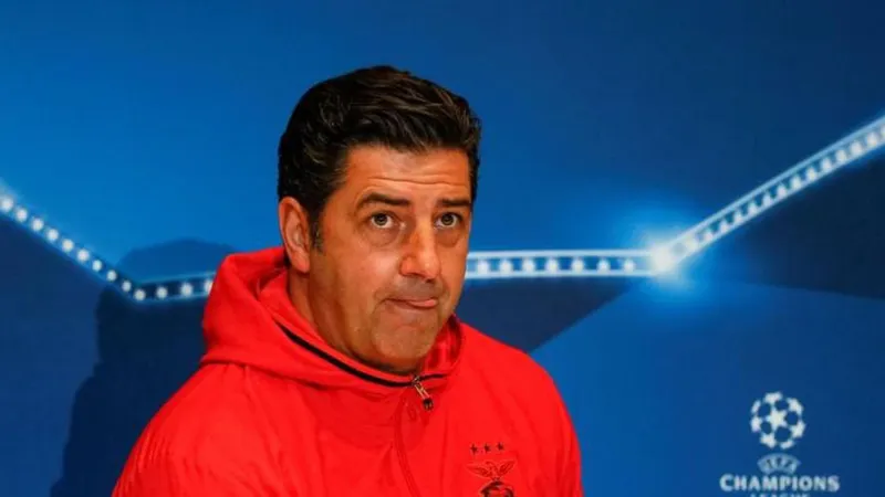 Treinador do Benfica acredita que equipa se irá manter na ‘Champions’. Foto REUTERS
