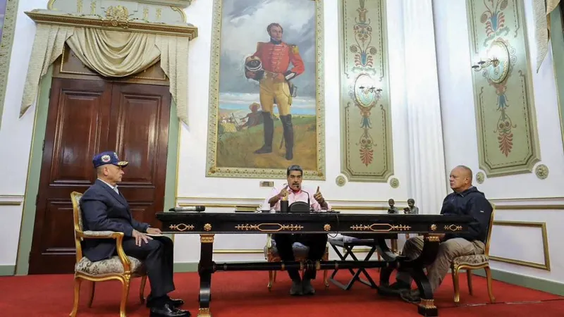 Foto&nbsp;ZURIMAR CAMPOS and PRENSA PRESIDENCIAL VENEZUELA / Venezuelan Presidency / AFP