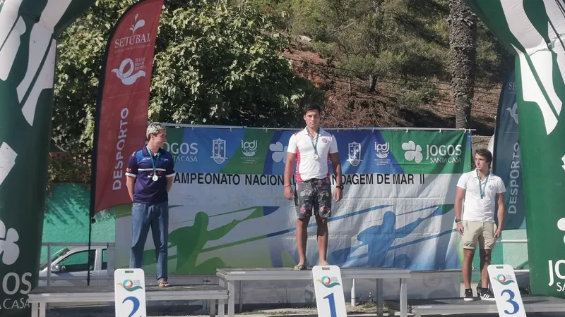 O canoísta Bernardo Pereira sagrou-se campeão nacional em SS1 júnior masculino