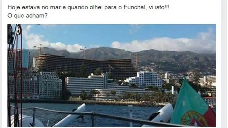 Uma vista a partir do mar, captada por Miguel Castro.