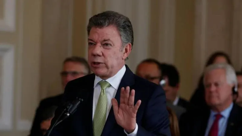 Juan Manuel Santos é Presidente da Colômbia desde 2010. 