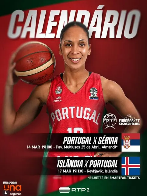 Maria João Correia foi a imagem de promoção do jogo, mas acabou por não ir a jogo. Foto DR/FPB