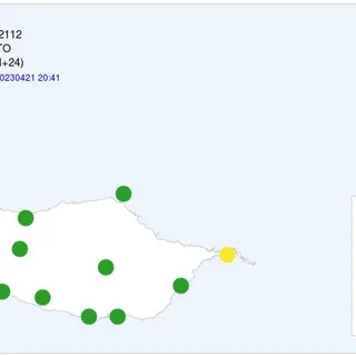 Porto Santo e Caniçal apresentam risco moderado para incêndio.