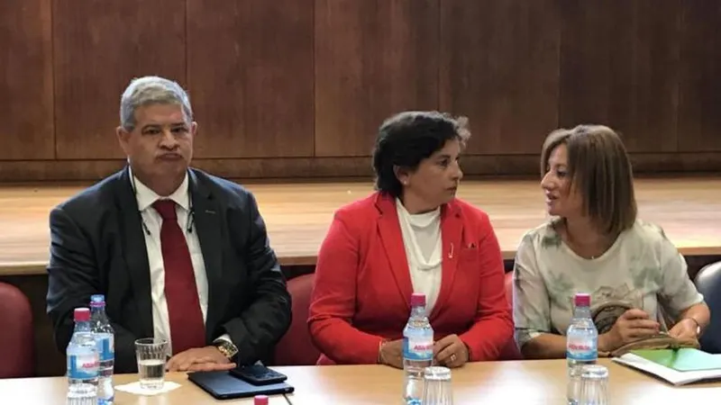 Pedro Ramos e Tomásia Alves participaram em várias iniciativas no dia de hoje