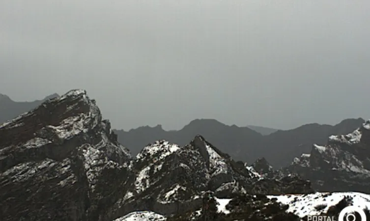 Pico do Areeiro, hoje, às 08:10