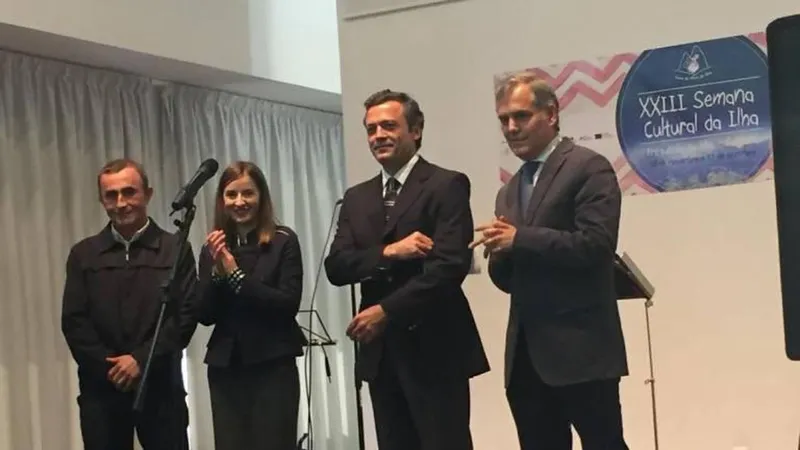 O vice-presidente esteve esta tarde na Freguesia da Ilha.   