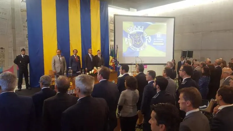 Aspecto da cerimónia solene realizada no Museu de Imprensa - Madeira.
