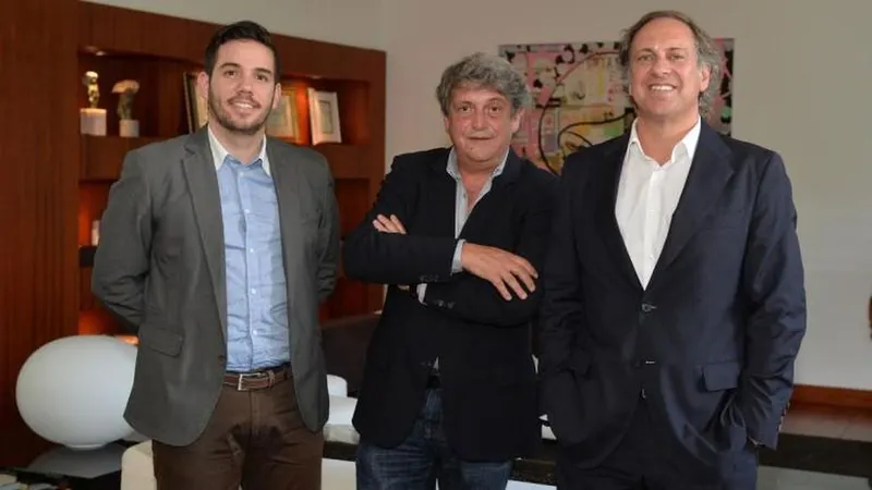 Os principais rostos da Alboa na Madeira e em Portugal. Daniel Caires, Jacinto Silva (presidente da Alboa) e José Prada.   Foto Arquivo /Aspress
