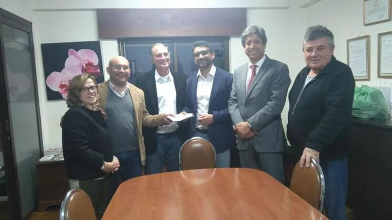 A entrega do donativo decorreu ontem.   Foto DR