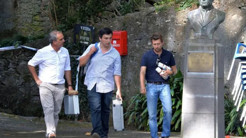 José Carlos Marques, Pedro Ginjas e Francisco Andrade chegaram ao local cerca das 12h00 desta quarta-feira. 