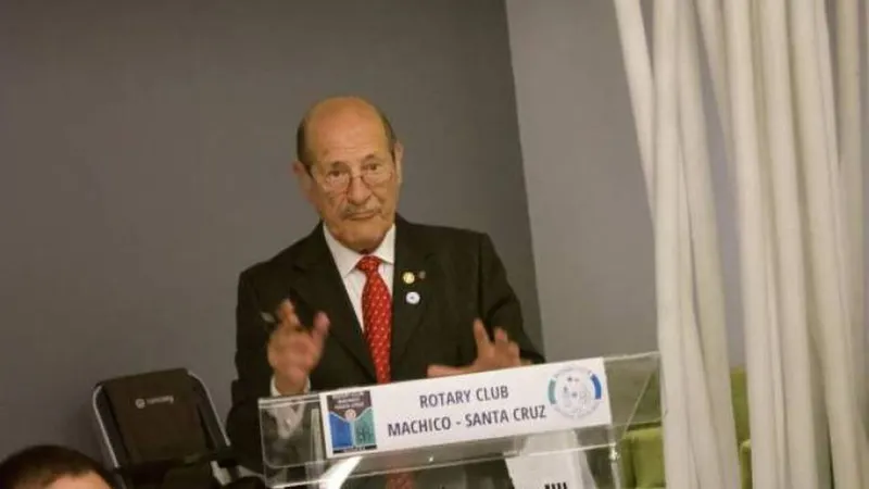Simplício Silva, fundador do Rotary Clube de Machico-Santa Cruz.