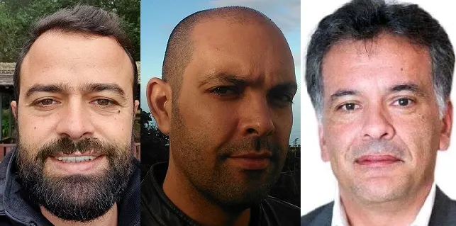 Filipe Bento, Carlo Martins e Diogo Luiz.