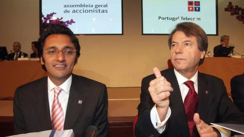 Zeinal Bava e Henrique Granadeiro há nove anos quando eram os homens fortes da Portugal Telecom.