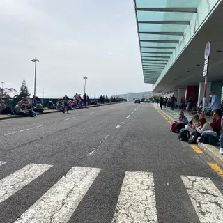 Imagem captada esta tarde no Aeroporto da Madeira