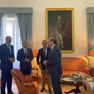 O ministro da Cultura foi, hoje, recebido pelo representante da República, no Palácio de São Lourenço, no Funchal