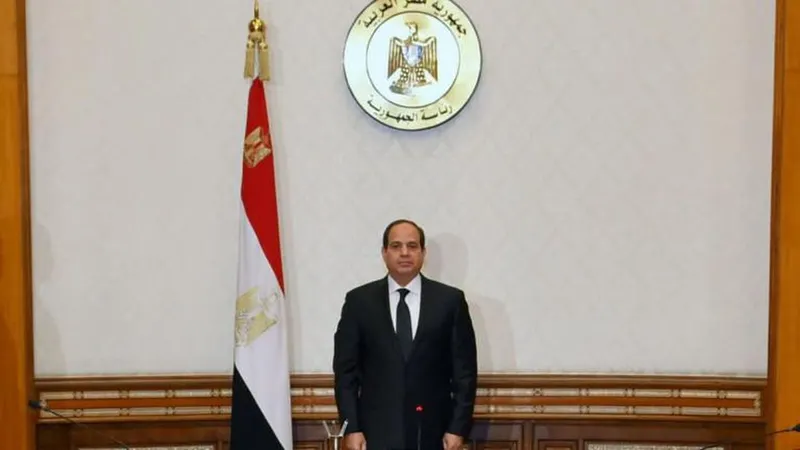 Foto presidência do Egipto.