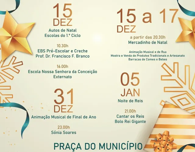 Programa natalício do Porto Santo.