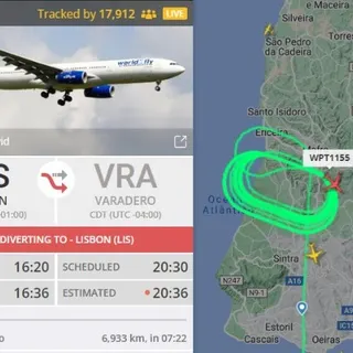 Avião está às voltas na região a norte de Lisboa