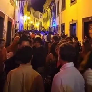 Imagem do vídeo registado na semana passada, na Zona Velha do Funchal.