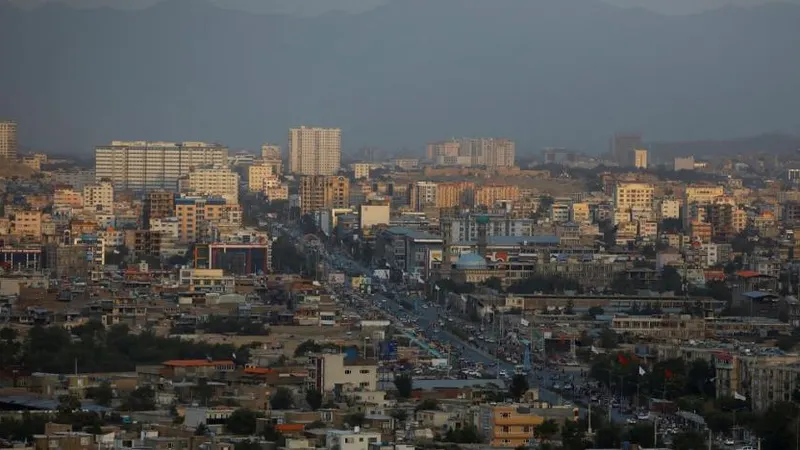 Cidade de Cabul, no Afeganistão.&nbsp;