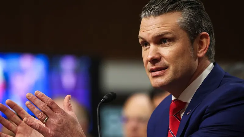 O secretário de Estado da Guerra dos EUA, Pete Hegseth.&nbsp; Foto&nbsp;Joshua Sukoff / Shutterstock.com
