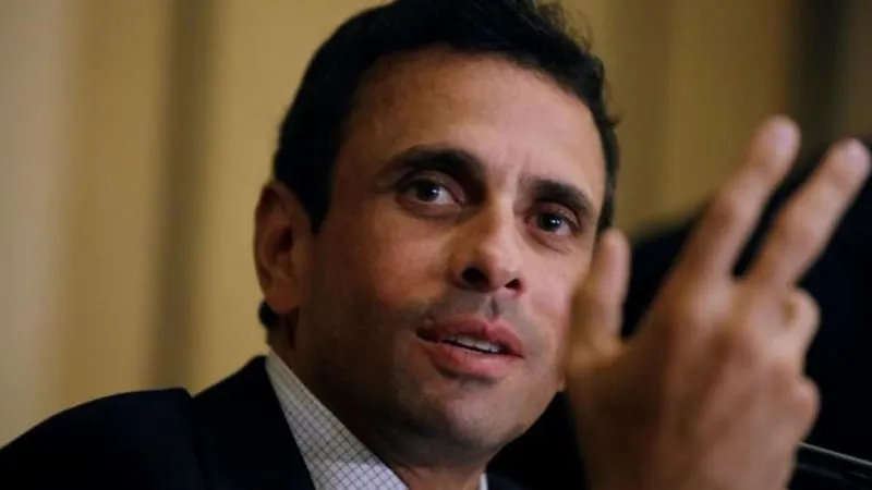 Henrique Capriles lidera a oposição vnezuelana.  Foto REUTERS/Guadalupe Pardo
