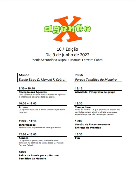 Programa da Fase Final