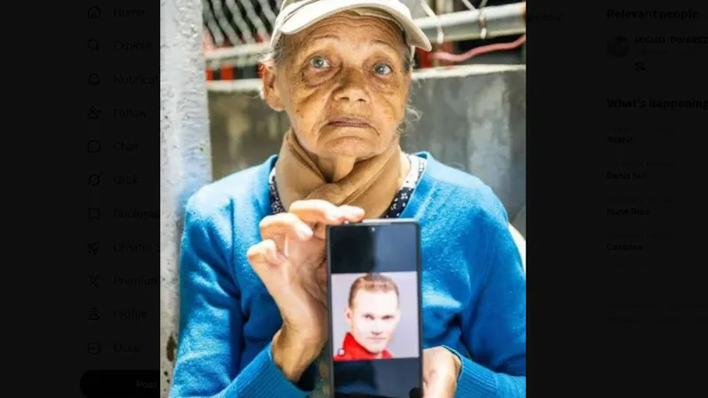 Carmen Navas, mãe do preso político, procurou-o por toda a Venezuela.