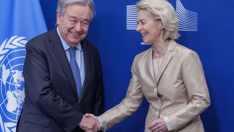 A presidente da Comissão Europeia encontrou-se, hoje, em Bruxelas, com o secretário-geral das Nações Unidas, António Guterres